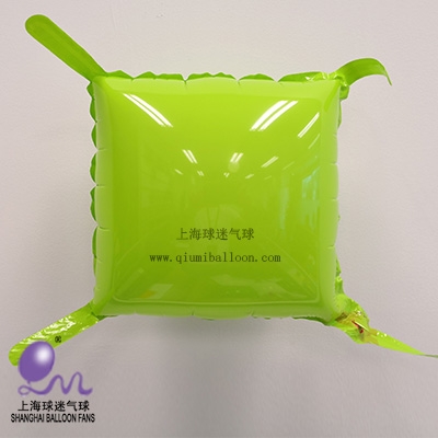 10英寸糖果方形耐久尾巴球—莱姆绿
