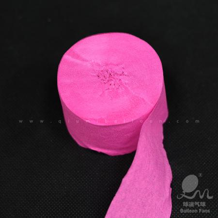 大型纸流苏、纸绸带-玫红06（1卷）
