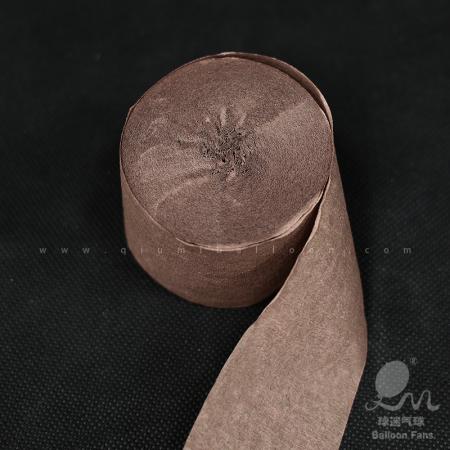 大型纸流苏、纸绸带-茶色28（10卷/包）