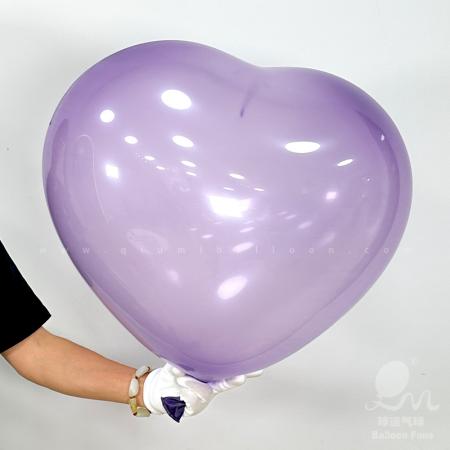 意大利25英寸乳胶爱心-水晶紫（1只装）